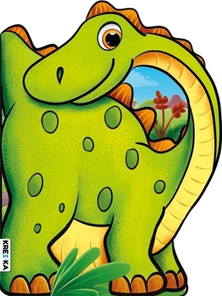 Attēls no Books And Fun Ksieczka Wykrojnik Diplodok