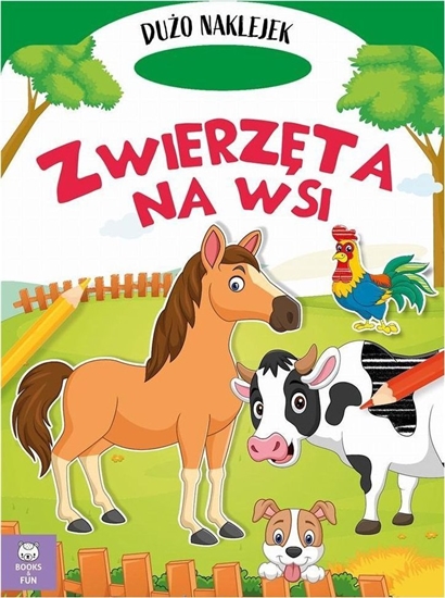 Picture of Books And Fun Ksieczka Wykrojnik. Zwierzta na wsi