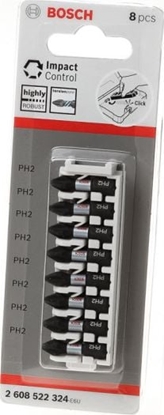Изображение Bosch 8-czciowy zestaw kocówek wkrcajcych Impact Control PH2,25mm (2608522324)