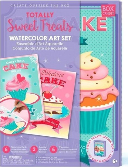 Picture of Box Candiy Box Candiy, zestaw artystyczny Akwarele muffinki