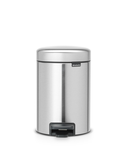 Picture of BRABANTIA atkritumu tvertne ar pedāli NewIcon  3L  Matt Steel Fingerprint Proof 112164