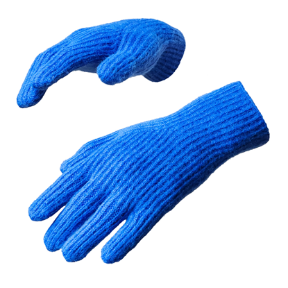 Attēls no Braided telephone gloves with cutouts for fingers 