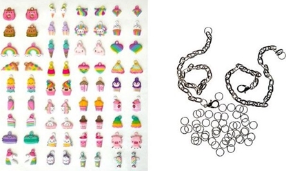 Attēls no BRANSOLETKI DIY Z ZAWIESZKAMI PUFFY RAINBOW