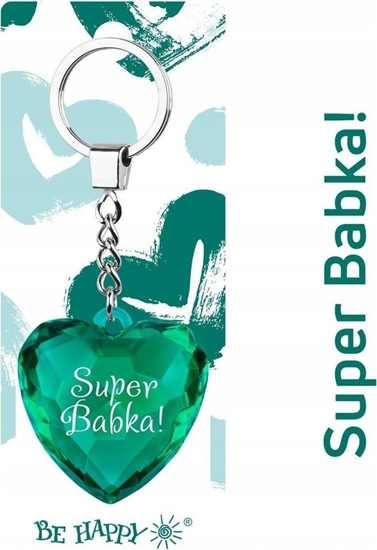 Picture of Breloczek Be Happy Brelok serce Super Babka!