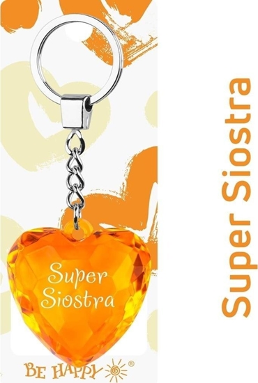 Picture of Breloczek Be Happy Brelok serce Super Siostra
