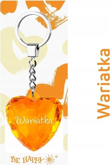 Picture of Breloczek Be Happy Brelok serce Wariatka