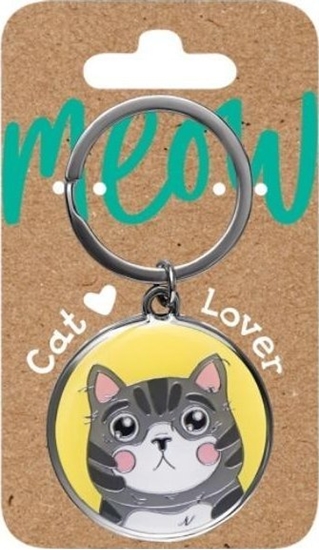 Picture of Brelok dla kociarzy - szary kot