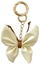 Attēls no Brelok do kluczy skórzany MOTYL, KOKARDKA kremowy BRL367K
