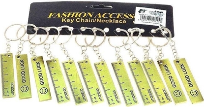 Picture of Brelok linijka 6,5cm metalowa (12szt)