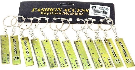 Picture of Brelok linijka 6,5cm metalowa (12szt)