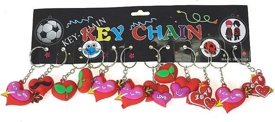 Picture of Brelok serce MIX (12szt)