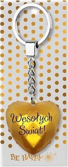 Picture of Brelok witeczny Wesoych wit serce zoty