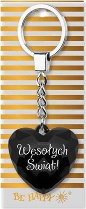 Picture of Brelok witeczny z napisem Wesoych wit czarny