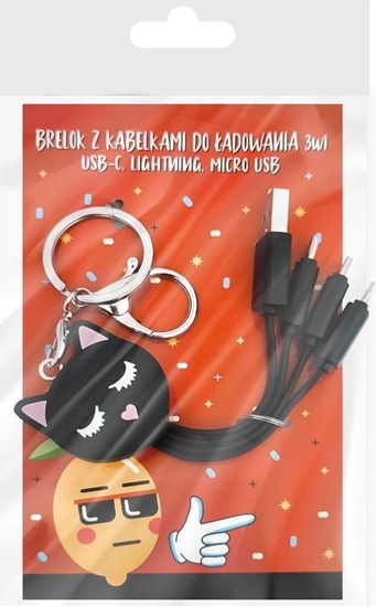 Изображение Kabel USB MCD USB-A - USB-C + microUSB + Lightning Czarny (5903420909449)