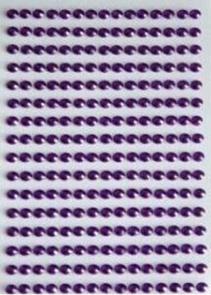 Attēls no BREWIS Dety samoprzylepne fioletowe 6mm 140szt