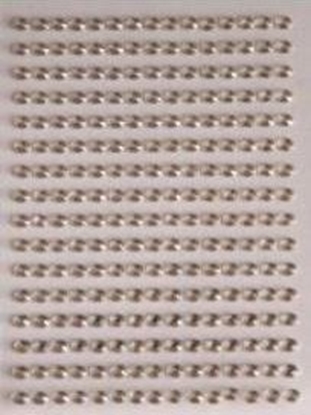 Attēls no BREWIS Dety samoprzylepne srebrne 6mm 140szt