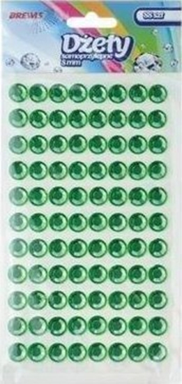 Picture of BREWIS Dety samoprzylepne zielone 8mm 88szt