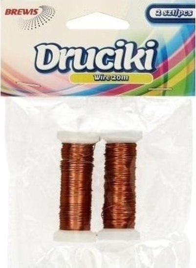 Изображение BREWIS Druciki florystyczne miedziane 20m 2szt