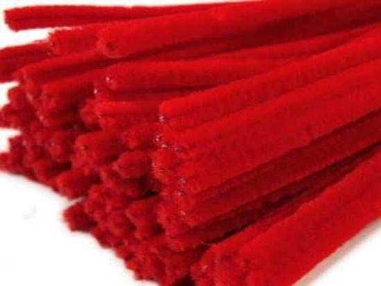 Изображение BREWIS Druciki kreatywne czerwone - 30 cm - 40 szt.