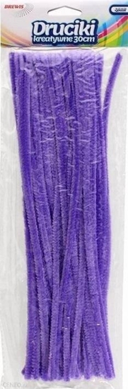 Picture of BREWIS Druciki kreatywne fioletowe 40szt