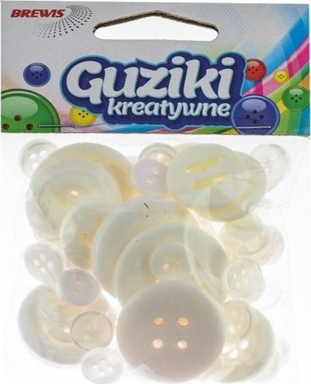 Изображение BREWIS Guziki kreatywne biae 40g