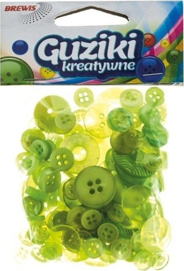 Изображение BREWIS Guziki kreatywne zielone 40g