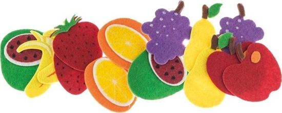 Изображение BREWIS Naklejki z filcu Owoce 14szt