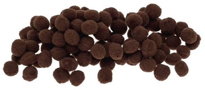 Изображение BREWIS Pompony brzowe 10mm 100szt