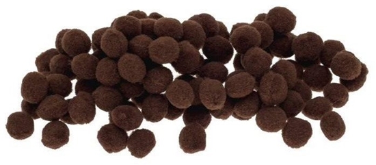 Изображение BREWIS Pompony brzowe 10mm 100szt