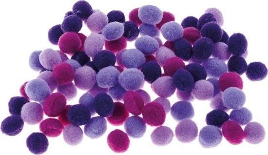 Изображение BREWIS Pompony fioletowe 10mm 100szt