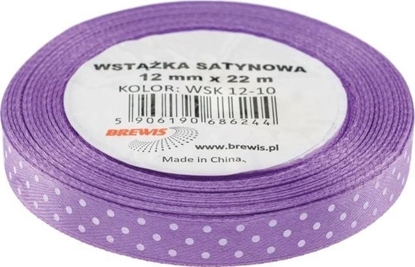 Picture of BREWIS Wstka satynowa kropki 12mm x 22m kolor 10 Brewis