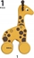Attēls no Brio BRIO 30200 Pull Along Giraffe