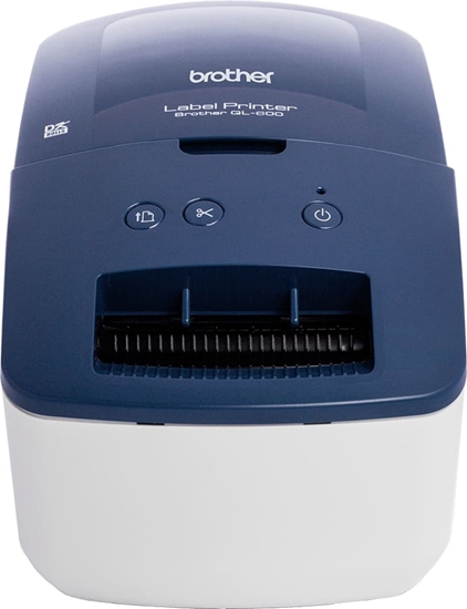 Изображение Brother QL-600B etiķešu printeris Tieši temiskā 300 x 600 DPI 71 mm/sec Vadu DK