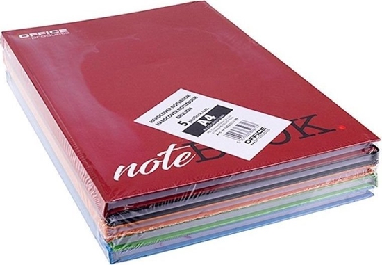 Picture of Brulion A4/96K linia mix kolorów (5szt)