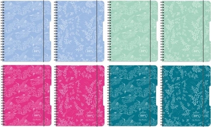 Изображение Brulion na spirali A4/80K kratka mix (4szt)