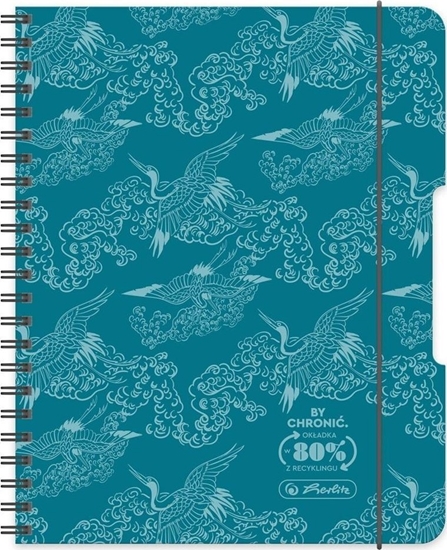 Изображение Brulion na spirali A4/80K kratka turkus (2szt)