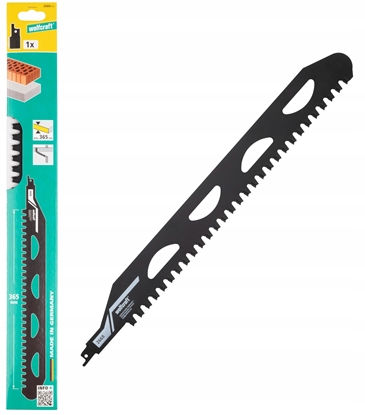 Attēls no Brzeszczot szablasty HM 365 mm beton komórkowy, pustaki, proste cicie, wolfcraft