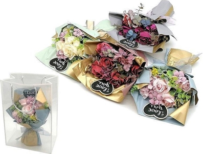Picture of Bukiet ró w ozdobnej torebce MIX