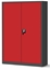 Picture of Büro Aktenschrank JAN II, 1150 x 1850 x 400 mm, anthrazit-rot