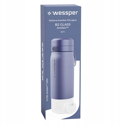 Изображение Butelka filtrujca Wessper B2 GLASS Actitex 700ml Blue (WES270-700-BL_K)