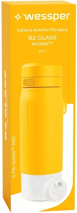 Изображение Wessper Butelka filtrujca B2 GLASS Actitex 700ml Yellow (WES270-700-YL_K)