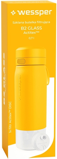Изображение Wessper Butelka filtrujca B2 GLASS Actitex 700ml Yellow (WES270-700-YL_K)