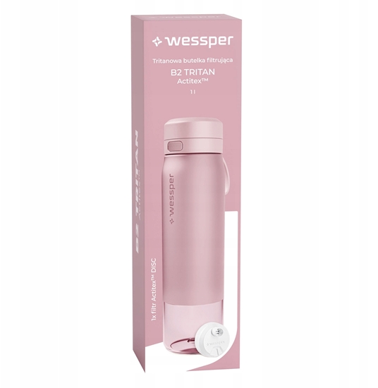 Изображение Butelka filtrujca Wessper B2 TRITAN Actitex 1000ml Pink (WES273-1000-PK_K)