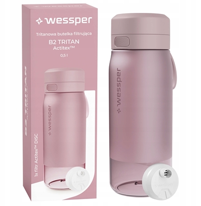 Изображение Butelka filtrujca Wessper B2 TRITAN Actitex 500ml Pink (WES273-500-PK_K)