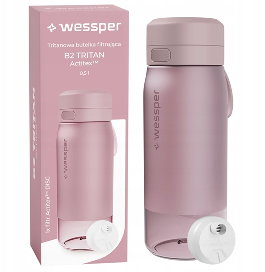 Изображение Butelka filtrujca Wessper B2 TRITAN Actitex 500ml Pink (WES273-500-PK_K)
