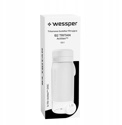 Изображение Butelka filtrujca Wessper B2 TRITAN Actitex 500ml White (WES273-500-WH_K)