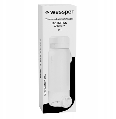 Изображение Butelka filtrujca Wessper B2 TRITAN Actitex 700ml White (WES273-700-WH_K)