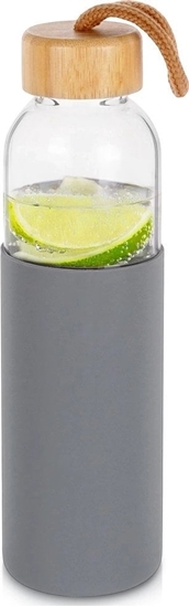 Picture of Butelka na wod szklana z silikonowym pokrowcem 500 ml