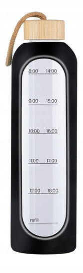 Picture of Butelka szklana KiCA Hydro Glass 1000 ml - czarna