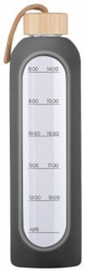 Изображение Butelka szklana KiCA Hydro Glass 1000 ml - szara